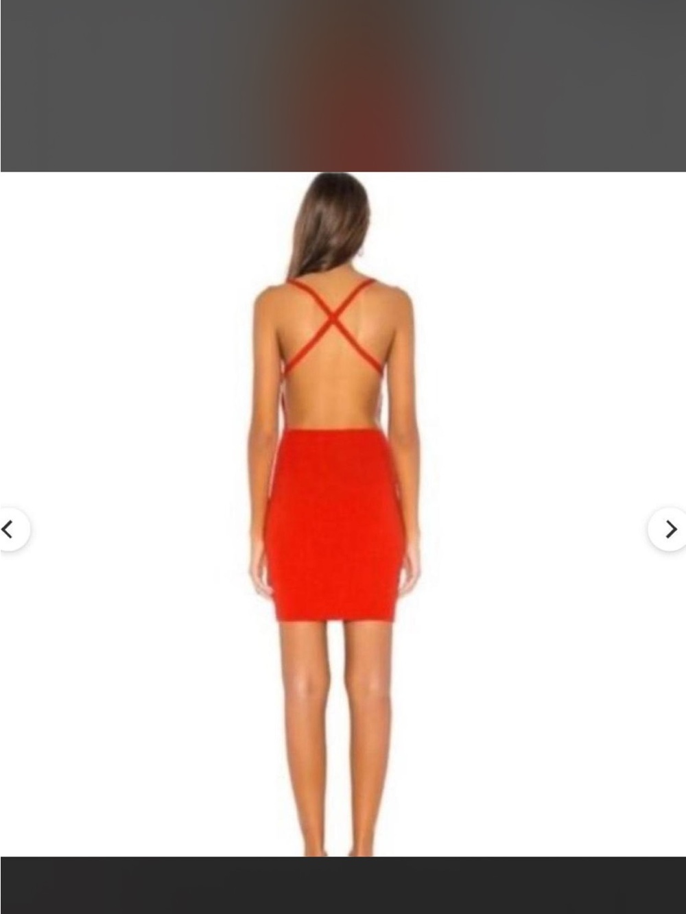 Red Superdown Cross-Back Mini Dress